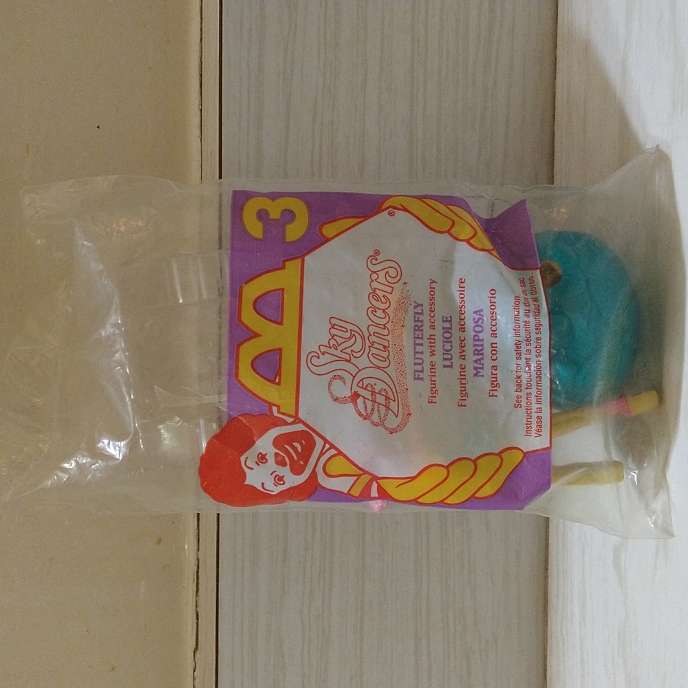 Vintage 1996 McDonald's Happy Meal Sky Dancers #3 Flutterfly with Accessory